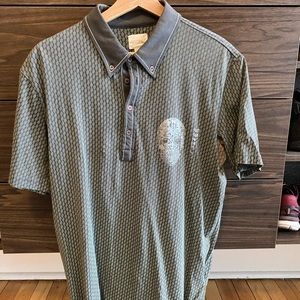 Diesel polo skull feont chest